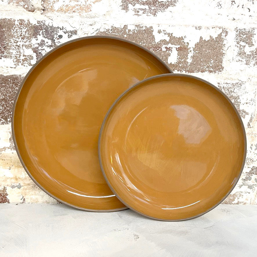 Brush Toffee Dinner Plate Set of 4