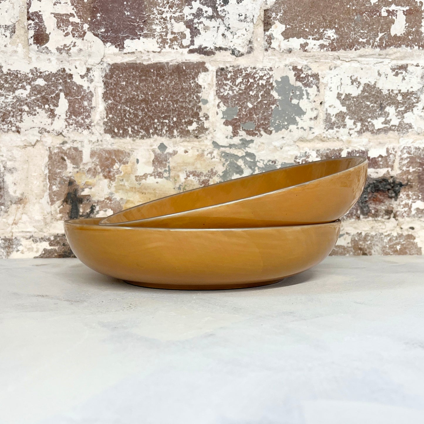 Brush Toffee Pasta Bowl Set of 4