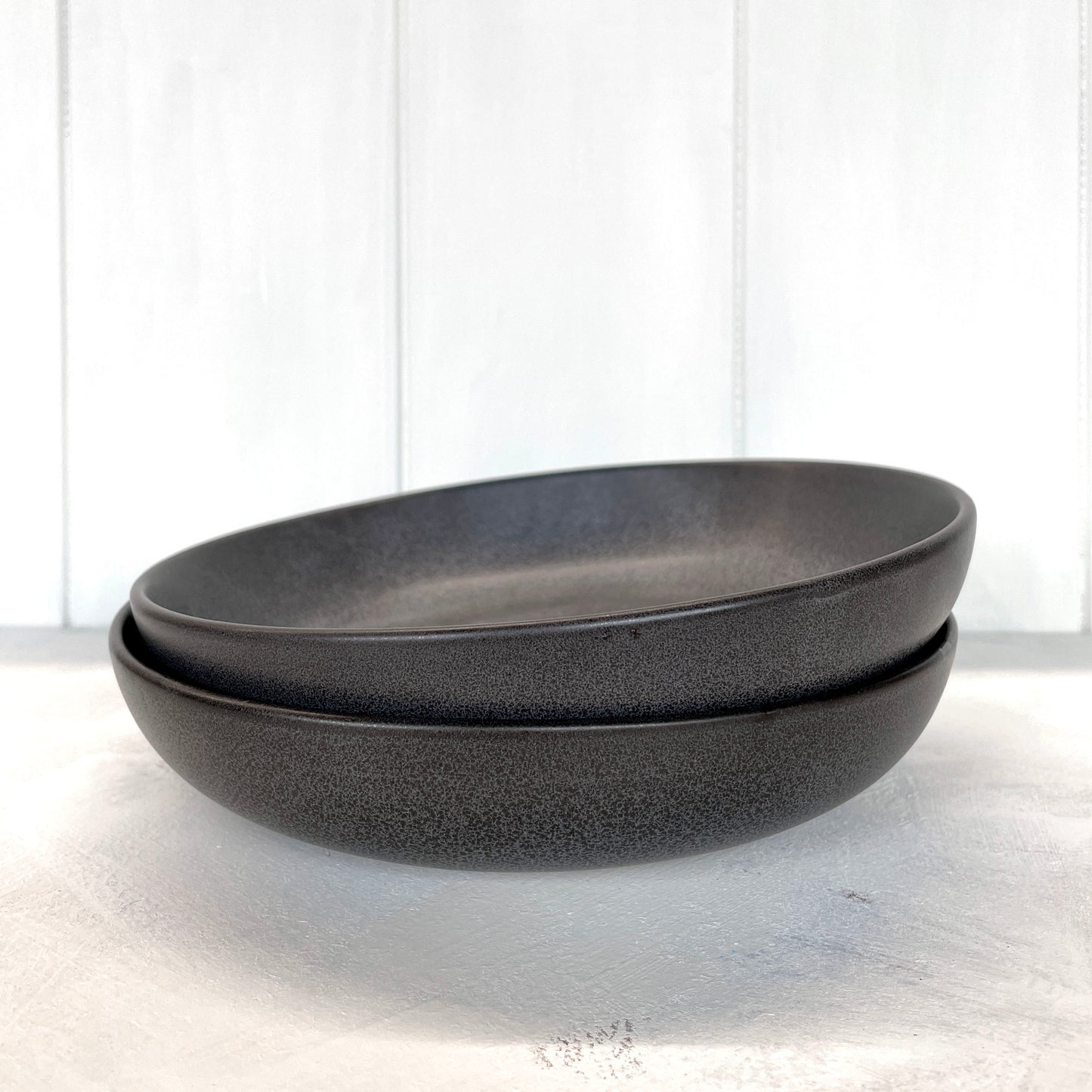 STIPPLE Pewter Pasta Bowl Set of 4