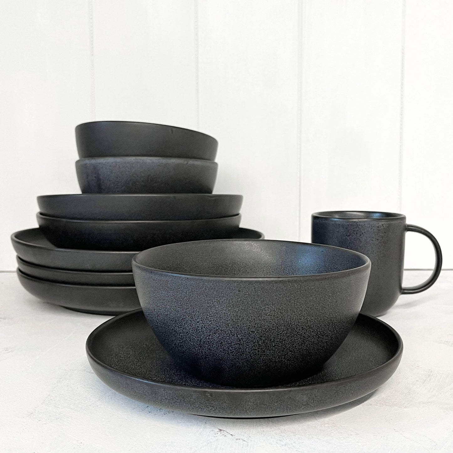 STIPPLE Pewter Cereal Bowl Set of 4